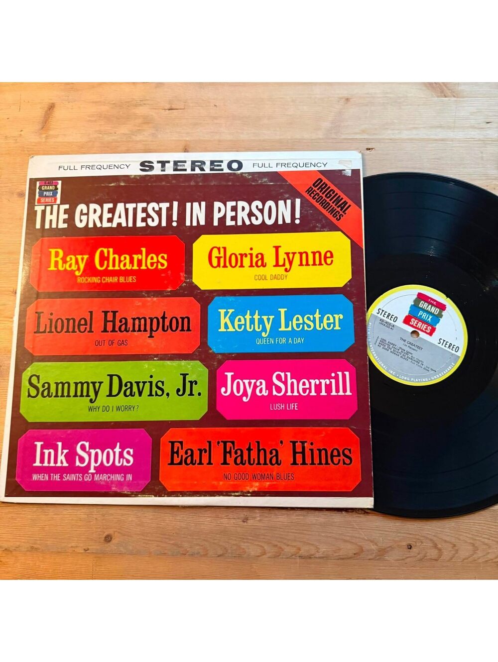 Various - The Greatest! In Person! 33rpm VG+ VR24